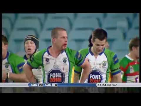 Stuart Webb vs Jason Smith - Rabbitohs vs Raiders FIGHT 2006