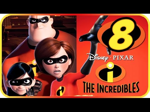 The Incredibles Walkthrough Part 8 (PS2, Gamecube, XBOX, PC) Movie Game Level 8