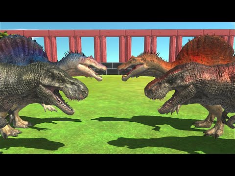 T-REX & SPINOSAURUS VS RANDOM UNITS similliar price - Animal Revolt Battle Simulator