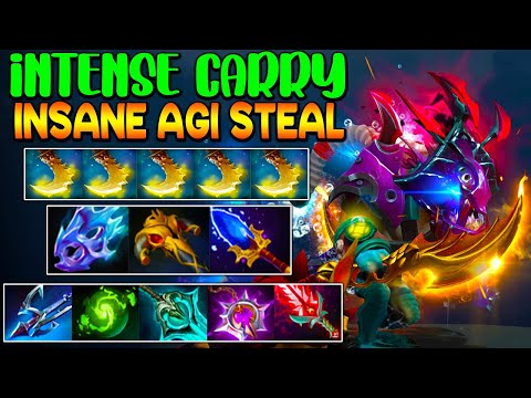 INTENSE CARRY SLARK - INSANE 43 PERMANENT AGILITY STEAL - UNSTOPPABLE - DOTA 2 GAMEPLAY