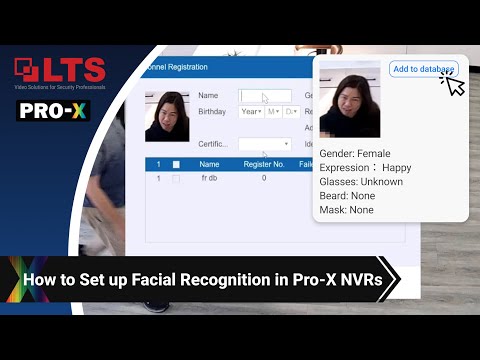 How to Set up Face Recognition in Pro-X NVRs