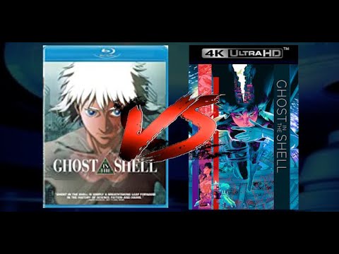 GHOST IN THE SHELL (1995) 4K UHD VS BLURAY SIDE BY SIDE COMPARISON