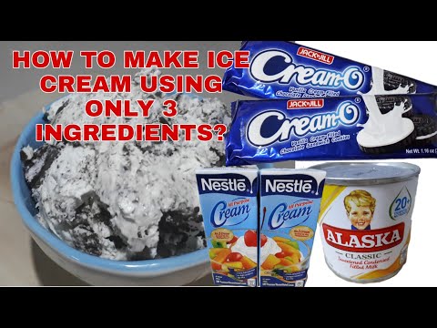 HOME MADE ICE CREAM | HOW TO MAKE CREAM O ICE CREAM | COOKIES and CREAM | DESSERT | regilyn channel