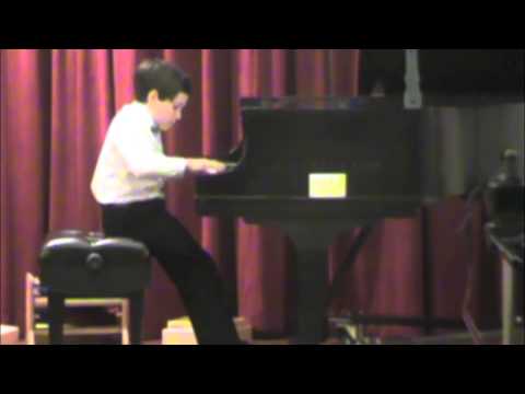 John Buser, 1st Place, Junior Division, Marlin-Engel Solo Piano Competition 2013
