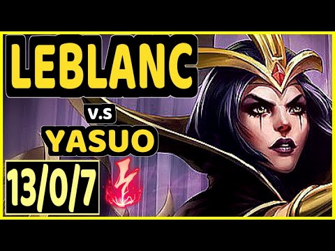 ENVY (LEBLANC) vs YASUO - 13/0/7 KDA MID CHALLENGER GAMEPLAY - BR