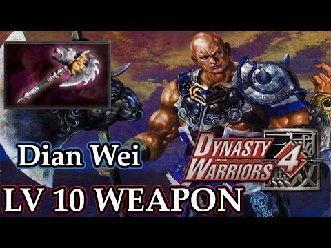 Dynasty Warriors 4 (100%): Dian Wei  -  Level 10 Weapon | Mad Bull |