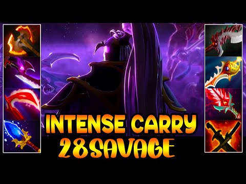 INTENSE CARRY 28 SAVAGE - VOID SPIRIT - FULL TEAM FIGHT - DOTA 2 GAMEPLAY