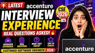 🚨 Accenture Latest Interview Experience | Real Questions Asked | Customer Software Engineer 2026