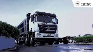 video of Foton Auman GTL-E 8×4 80T 430hp Dump Truck LHD Diesel