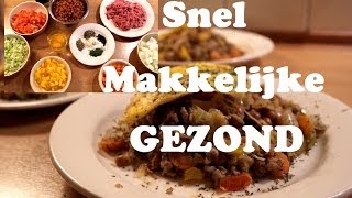 Snel, Makkelijke en Gezond recept ( zonder aardappelen, rijst of pasta!)