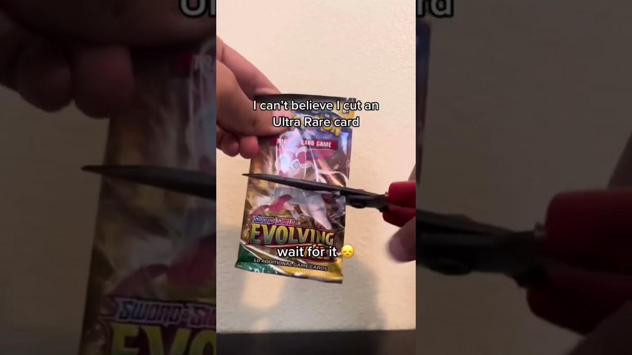 I Cut A ULTRA RARE Pokémon Card #shorts #pokemon #pokemoncards
