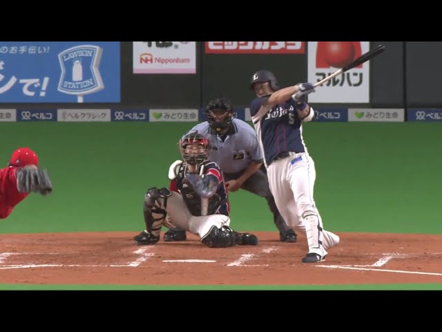 【3回表】獅子の俊足選手で走者一掃!! ライオンズ・外崎 先制のタイムリーヒット!! 2019/7/4 F-L