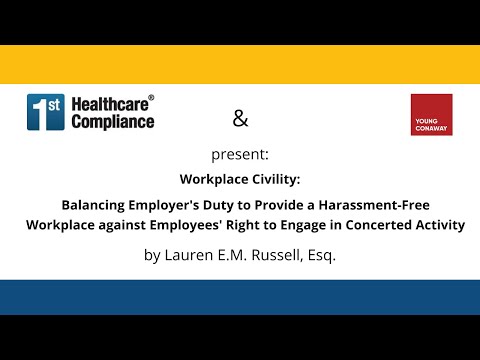 First Healthcare Compliance video/presentation/materials