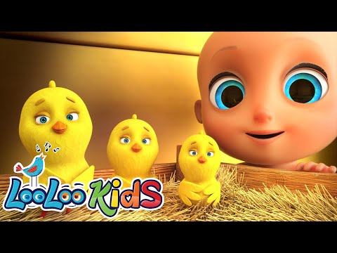 Los Polltios Dicen | con Pollitos, Vaca y Perrito 🐥🐮🐶 | Canciones Infantiles | LooLoo Kids