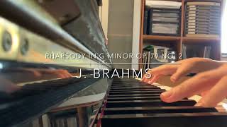Rhapsody in G Minor Op. 79 No. 2 Brahms | Practise with Me 🎹