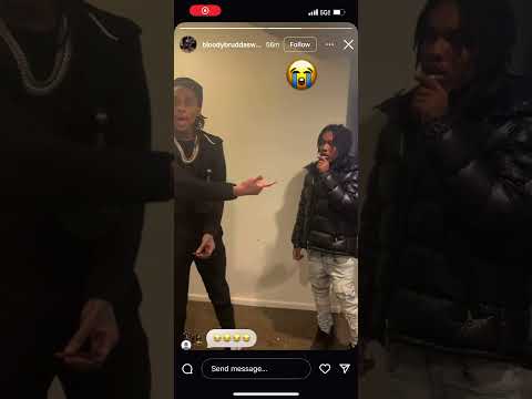 Bloodhound lil Jeff ARGUING with Bloodhoind T Slick!! 🩸🔥 #bloodhound #drill #rap #hiphop