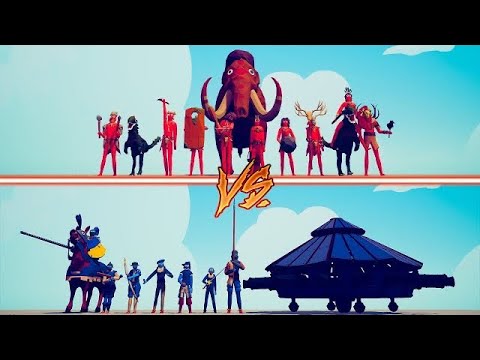 RENAISSANCE TEAM vs TRIBAL TEAM - Totally Accurate Battle Simulator | TABS