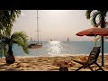 Warm Summer Day at the Beach Ambience with Relaxing Ocean Waves Sounds | Cozy Sounds