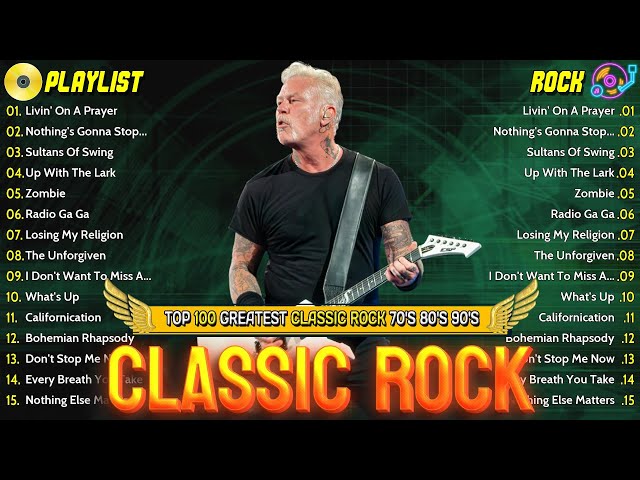 Nirvana, Led Zeppelin, Bon Jovi, Aerosmith, U2, ACDC - Classic Rock Songs 70s 80s 90s Full Album SDDEFAULT Thumbnail
