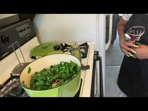 How to cook Collard greens with bacon recipes for dinner!