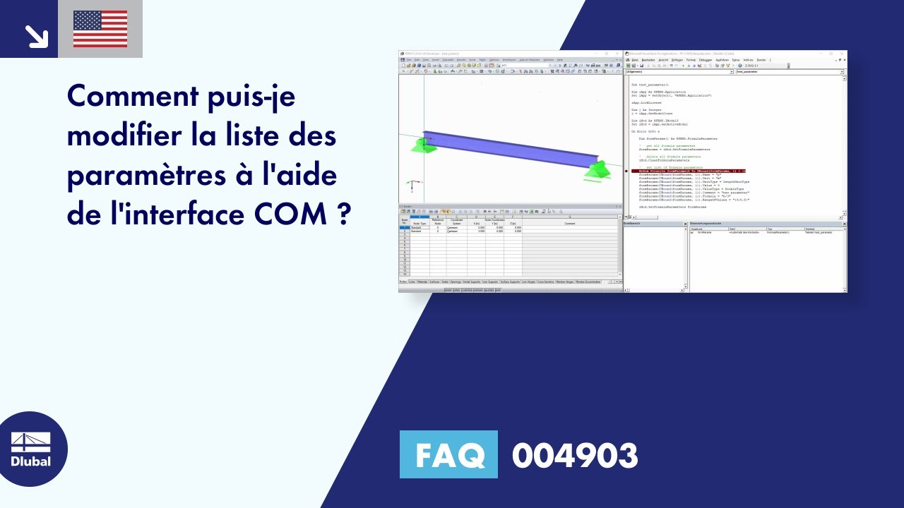 [EN] FAQ 004903 | Comment puis-je modifier la liste des paramètres à l'aide de l'interface COM ?