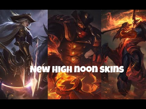 League of Legends - High Noon Ashe,Darius and Hecarim New Skins 2019