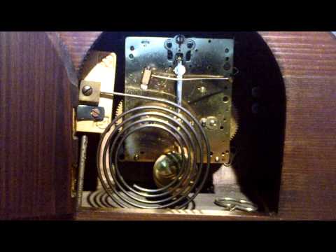 Antique Junghans c1920 coil gong movement mantel clock