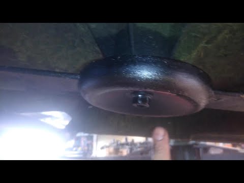 Part of a video titled Tips on Removing Tight Mower Blade Bolts - Toro Sidewinder - YouTube