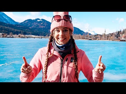 Ice skating at Weissensee: The largest natural ice rink in the Alps