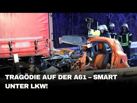 Fatal accident on the A61: Smart car crashes under truck – What really happened