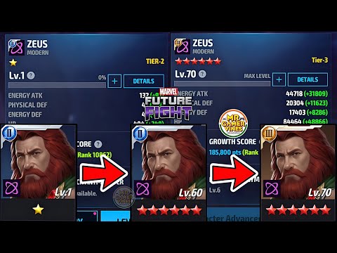 ⚡ Zeus Full TIER-3 Rank Up | Marvel Future Fight