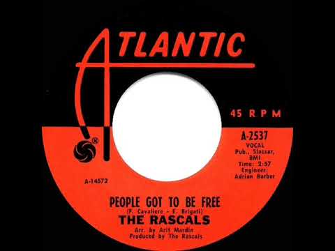 1968 HITS ARCHIVE: People Got To Be Free - Rascals (a #1 record--mono 45)