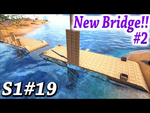 ARK NEW BRIDGE BUILDING PROJECT #2!! How to build this bridge! Ark Survival Evolved The Center Ep18 Video