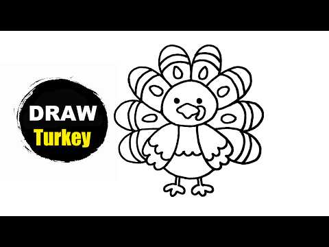 How To Draw A Turkey 🦃 Draw A Turkey Easy 🎨 Easy Step-by-step Guide