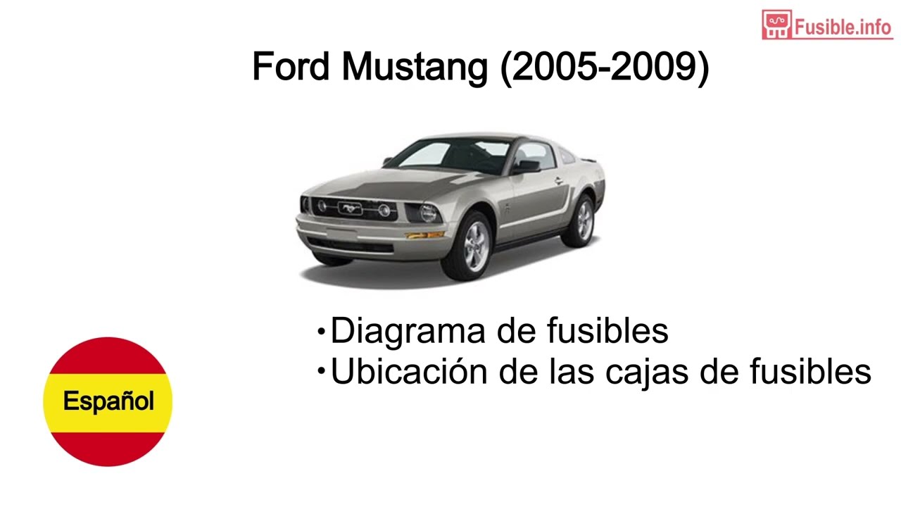 Diagrama de fusibles Ford Mustang (2005-2009)