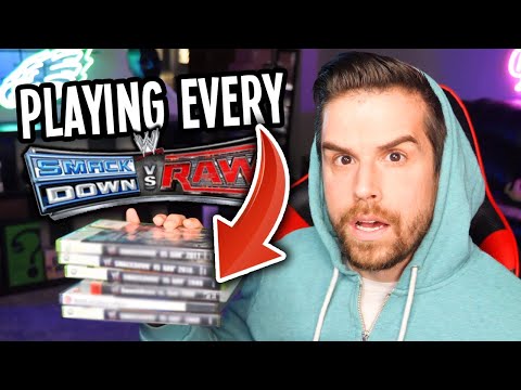 PLAYING EVERY WWE SMACKDOWN vs RAW GAME IN ONE VIDEO...