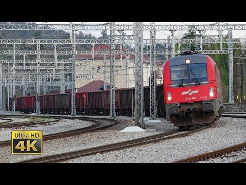 10 minutes Trains in Slovenia - Postojna [4K]