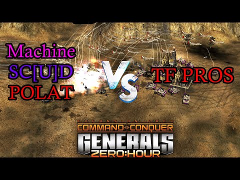 3v3 Twilight Flame | Machine, ScuD, POLAT vs TF Pros + MH | C&C Generals Zero Hour