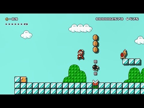 Super Mario Maker: A Slide Through Ice Land