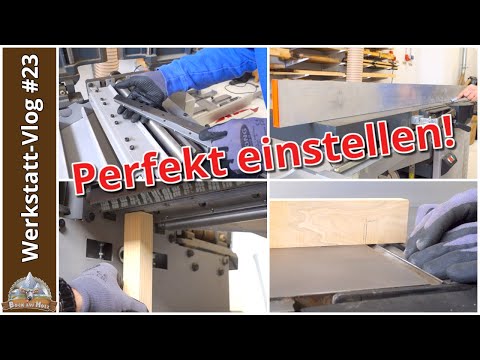 Wartung & Pflege Hobelmaschine | Hammer A3-41 richtig einstellen | ADH richtig einstellen