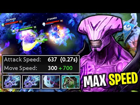 FACELESS SPEED PLUS..!! +637 Attack Speed Faceless Void 2x Moon Shard 7.27 | Dota 2