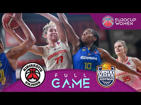 Kibirkstis Vilnius v VBW Gdynia | Full Basketball Game | EuroCup Women 2024-25