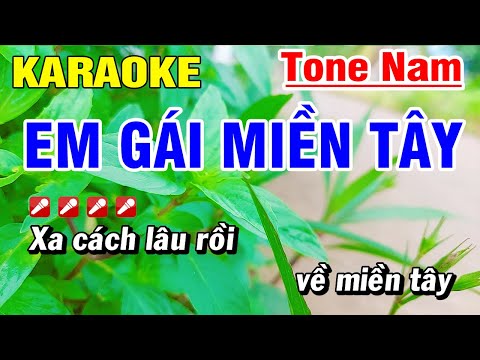 Karaoke Em Gái Miền Tây Nhạc Sống Tone Nam Beat Hay | Hoài Phong Organ