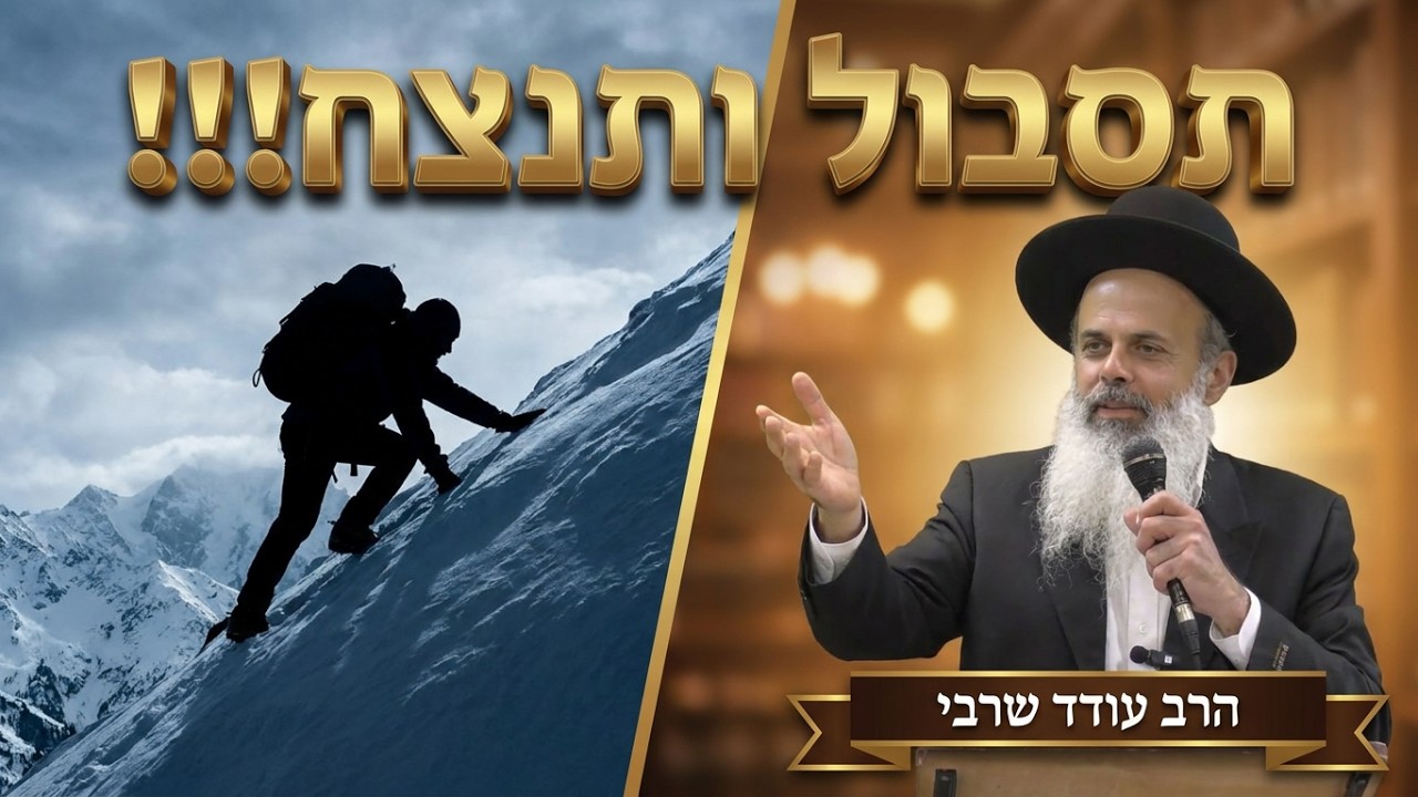 תסבול ותנצח!!! - הרב עודד שרבי - מטות-מסעי תשפ''ו