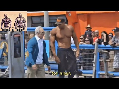 Atleta se disfarça de velho é desafiado e humilha "marombeiro"