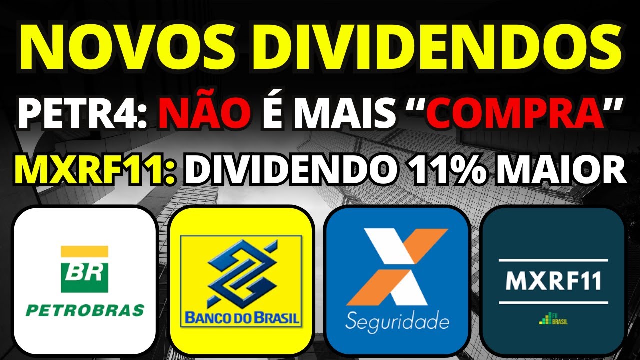 MEGA DIVIDEND APPROVED! PETR4: NO LONGER A "BUY" BBAS3: IS THE PROFIT FALL A CONCERN? MXRF11 DIVI...