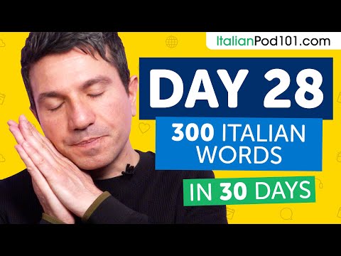 Day 28: 280/300 | Learn 300 Italian Words in 30 Days Challenge