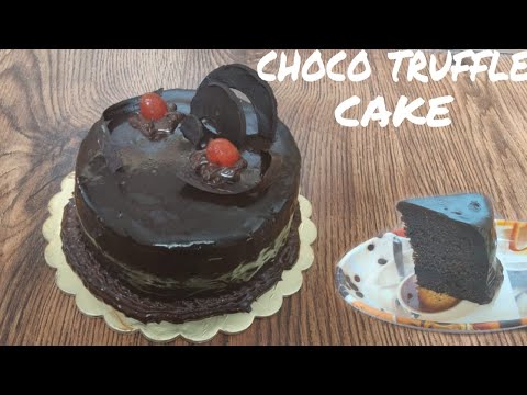 Eggless choco truffle cake | Birthday cake |  Rich and moist chocolate cake | Ruchira