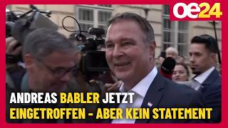 Andreas Babler jetzt eingetroffen - aber kein Statement