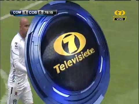 Anotación de Andrés Lezcano para Comunicaciones en el minuto 76 del partido